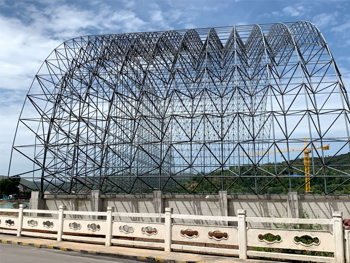 莱西山寨矿储煤棚网架